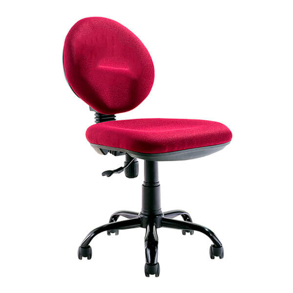 Silla secretarial sin branzos en color rojo
